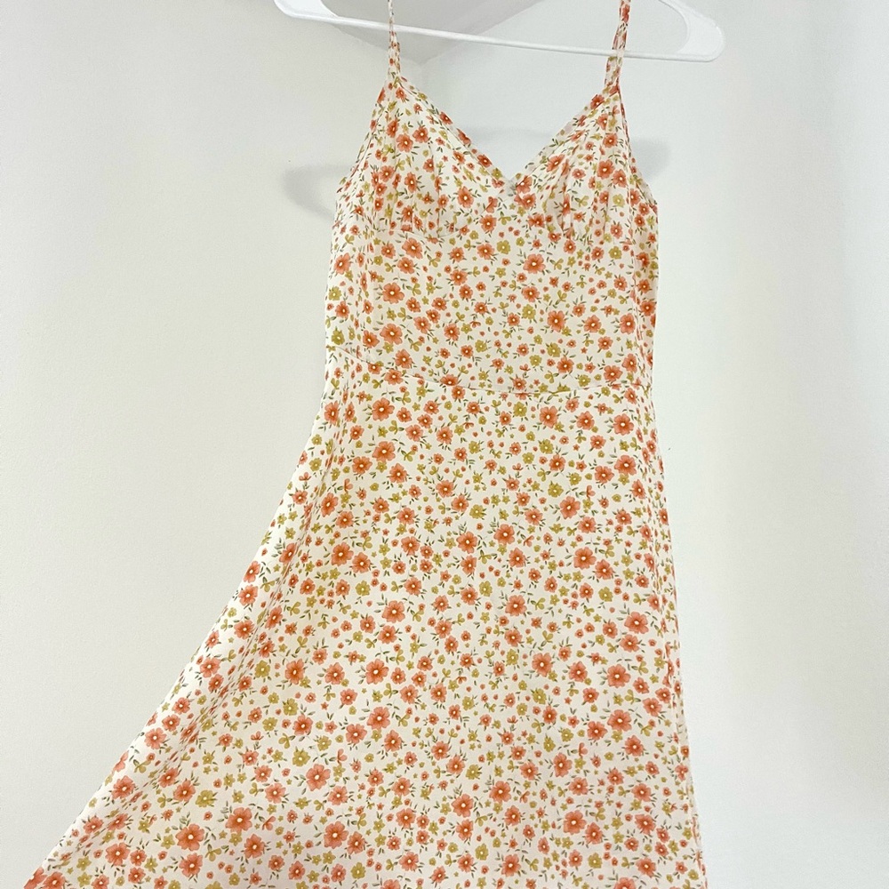 SHEIN Floral Print Dress with Spaghetti Straps